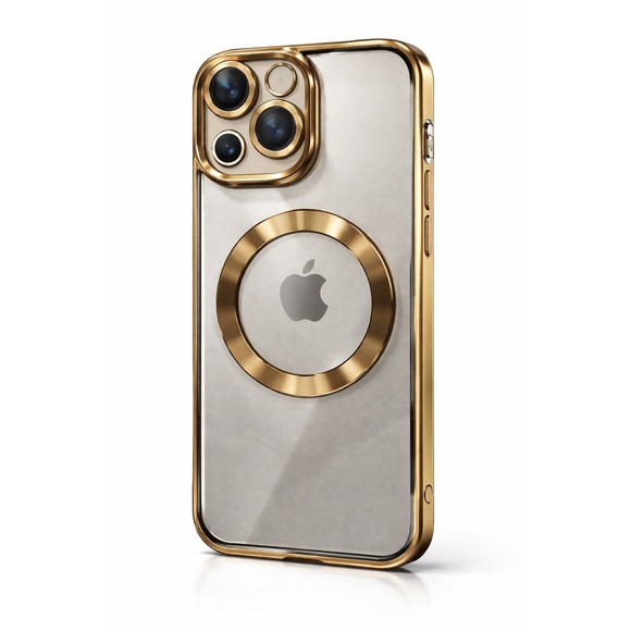 Other - iPhone 15 Plus Clear Protective Case Gold Metallic Trim NEW‎